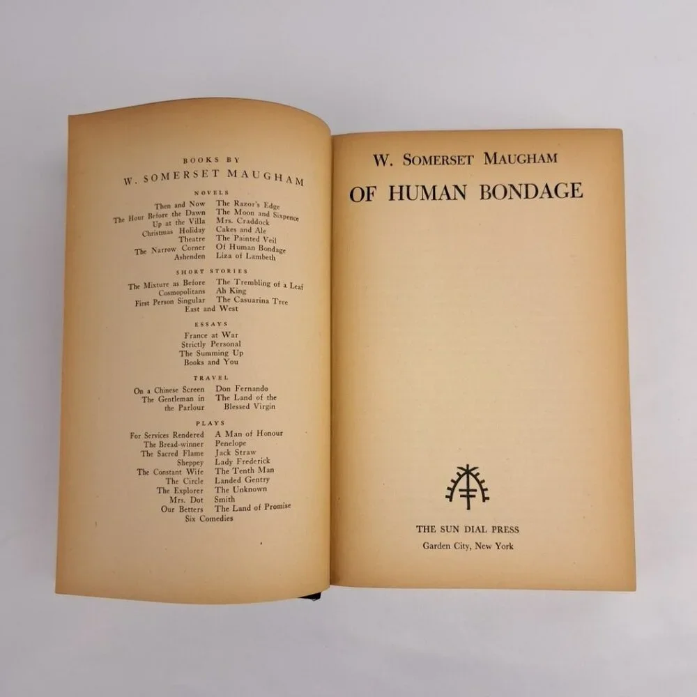 Bondage Book Human Somerset Maugham Garden City Hardcover - Picture 12 of 16